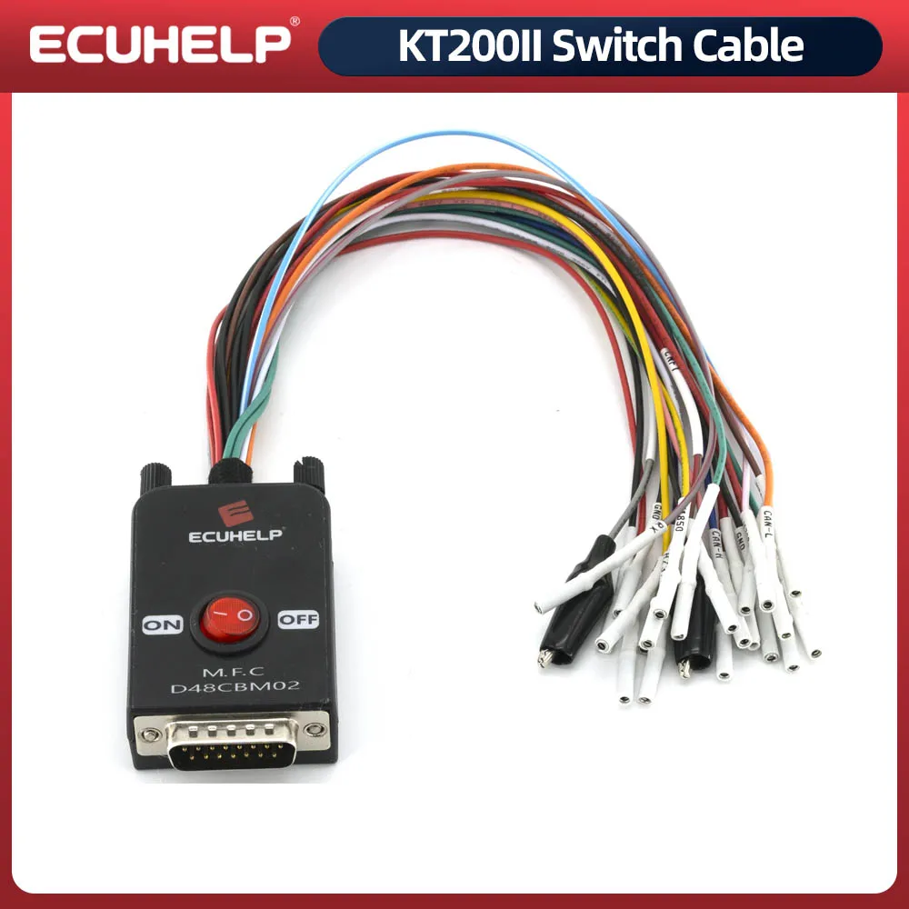 The Multifunction Cable / Switch Cable for ECUHELP KT200 KT200II ECU Programmer Car Truck via OBD / on Bench / in Boot Jtag