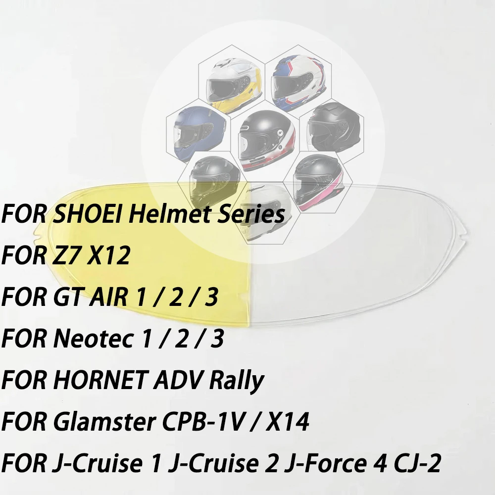 visor Anti Fog Film for Shoei Glamster GT AIR Neotec HORNET ADV J-Cruise X14 X15 Z7 Z8 Motorcycle Helmet visor Anti Fog Insert