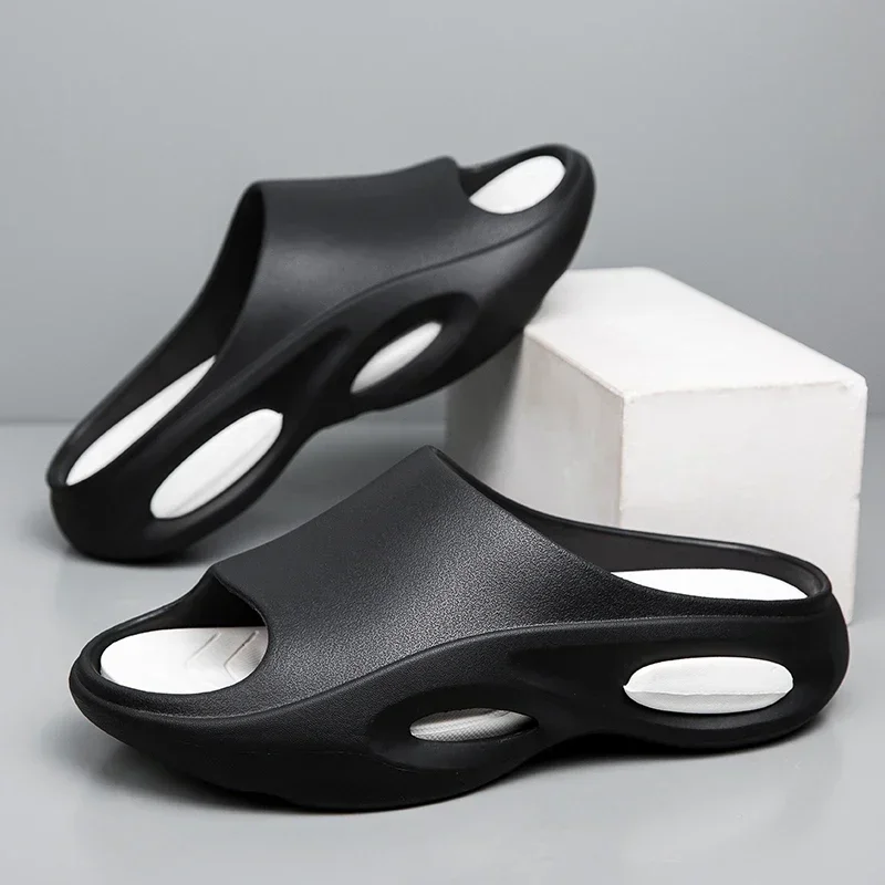 أحذية رجالي شباشب صنادل سميكة القاع المضادة للانزلاق موضة النعال الرياضية الشاطئ في الهواء الطلق زوجين مريحة إيفا 40-45 #2