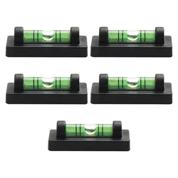 2/5x Liquid Level Indicator Mini Bubble For Spirit Level For Daily Leveling Bottom Magnetic Horizontal Bead Bracket Level Gauge
