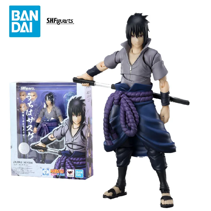 

Goods In Stock 100% Original BANDAI SHFiguarts SHF Uchiha Sasuke NARUTO Shippuden Animation Character Model Action Toy Gift 15cm