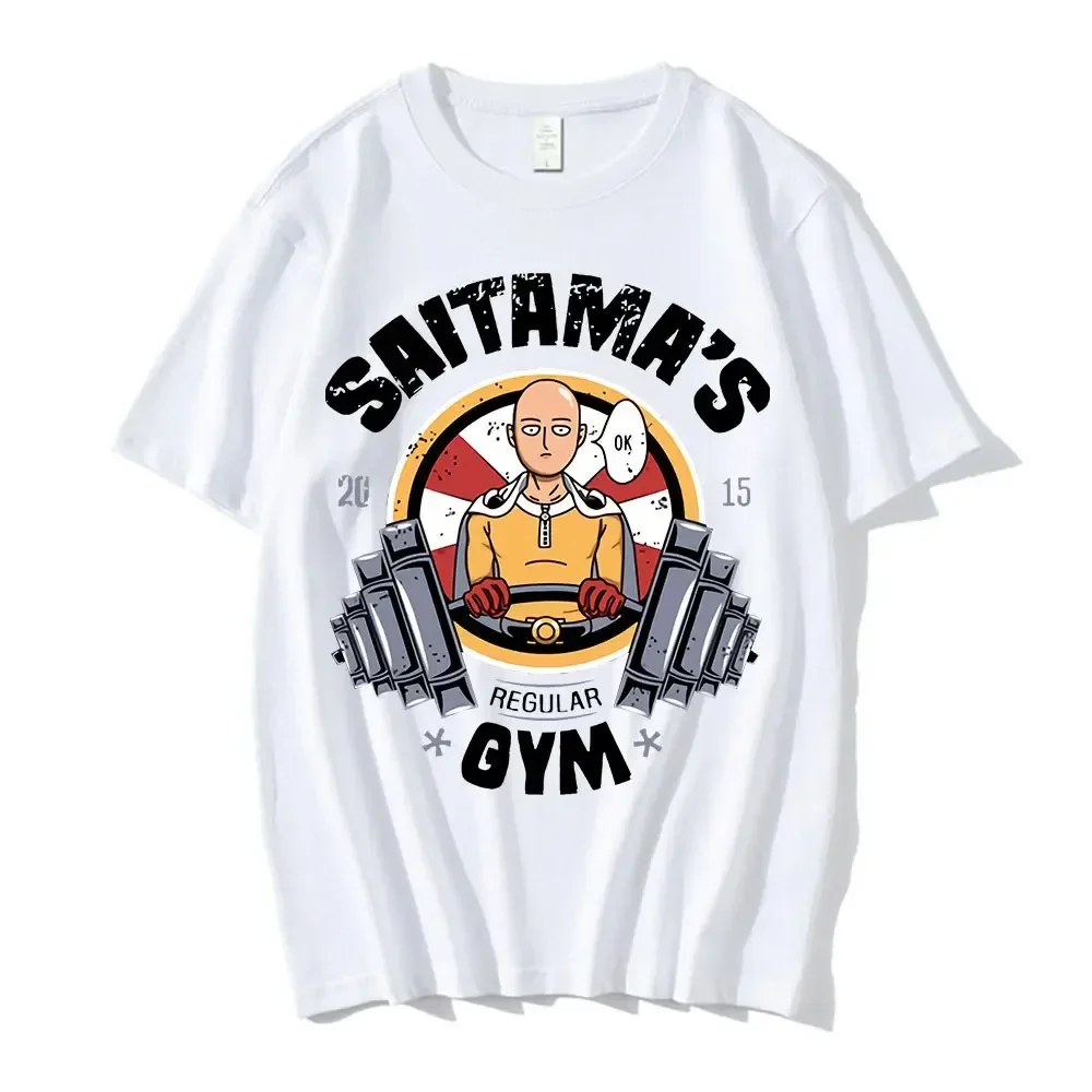 2024 Funny Japan Anime One Punch Man Gym T Shirt Men Fashion Cool Confortable T-shirts Casual Short Sleeve Tee Shirt Streetwear