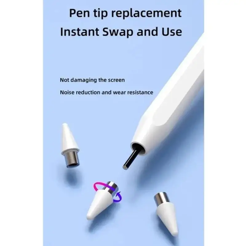 652F 2Pcs Replaceable Pencil Tip For Pencil 1st/2nd Touchable Screen Pen Nibs Digital Pencil Needle Replacement