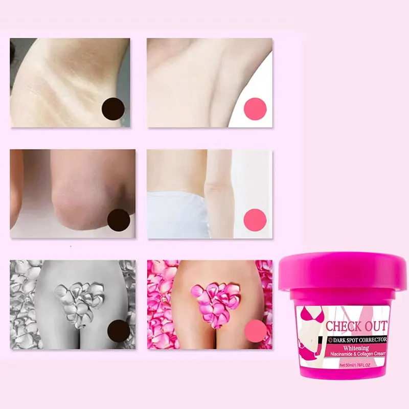 Body Whitening Cream Nourishes Skin Remove Dullness Whitening Brighten Skin Colour Underarm Knee Buttocks Private Parts 50ml