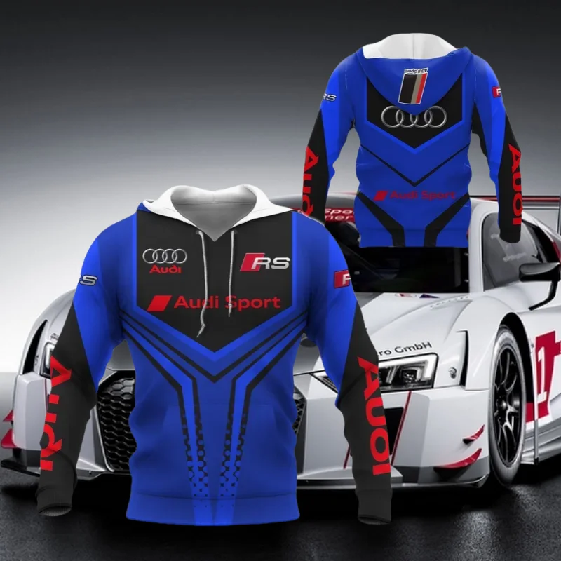 

2025 популярная толстовка с капюшоном Audi Authorized Superpower Quattro Moto, дышащая, мягкая, удобная, ветрозащитная, повседневная толстовка с капюшоном для взрослых