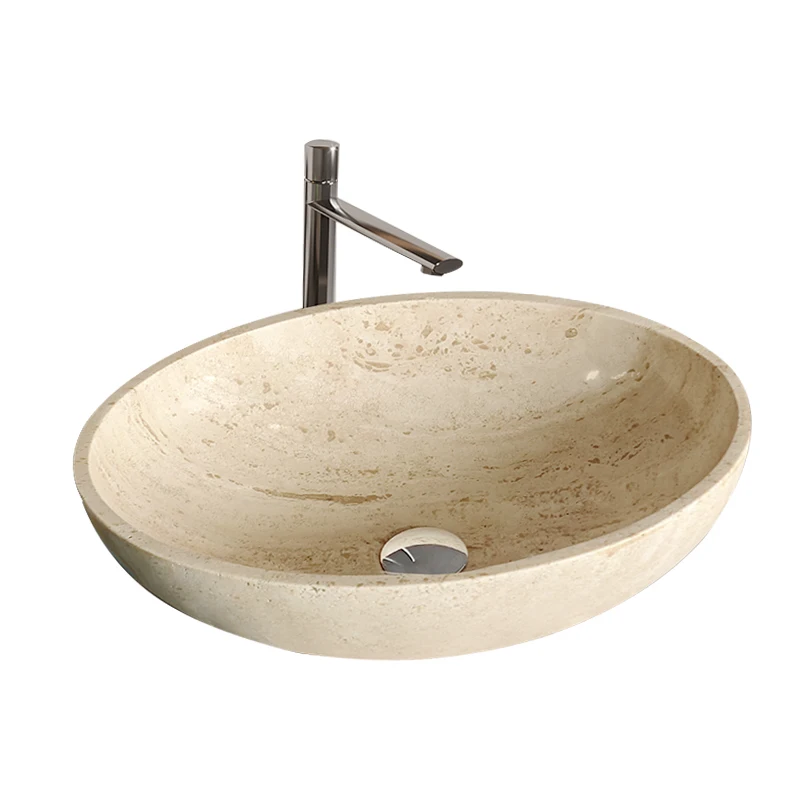 

Натуральный травертин, встроенный умывальник, мраморная столешница, умывальник, круглый умывальник для унитаза
