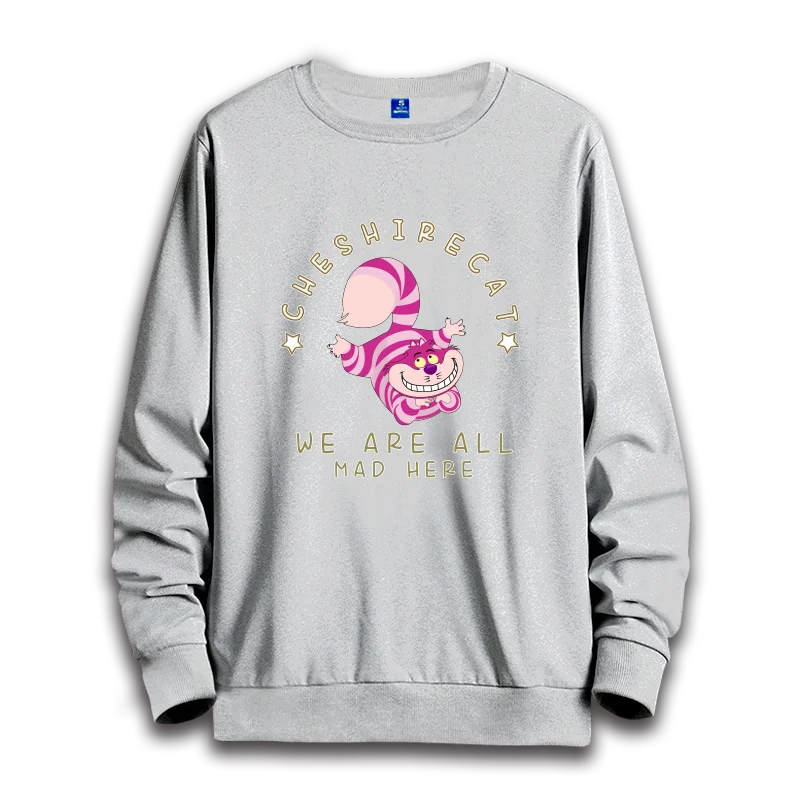 Sudadera con capucha de Alicia en el país de las maravillas para mujer, Sudadera con capucha suelta de cuello redondo, Sudadera con capucha informal