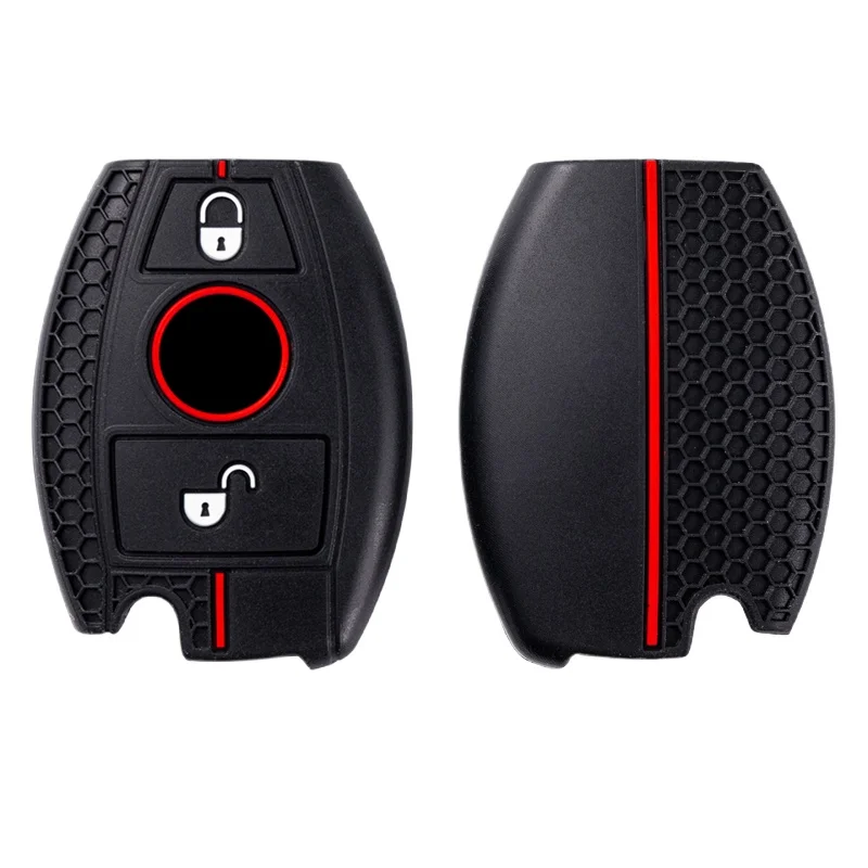 Silicone For Mercedes Benz CLS CLA GL R SLK AMG A B C S Class Remote Car Key Case Cover Keychain Accessories