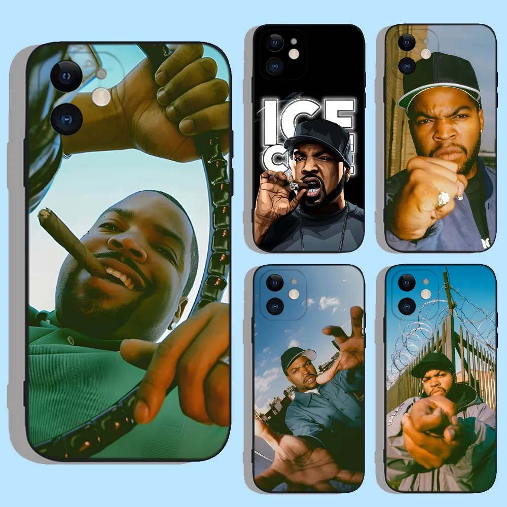 Ice C-Cube Old  School  Phone Case For Apple iPhone 15,14,13,12,11,XS,XR,X,8,7,Pro,Max,Plus,mini Silicone Black Cover