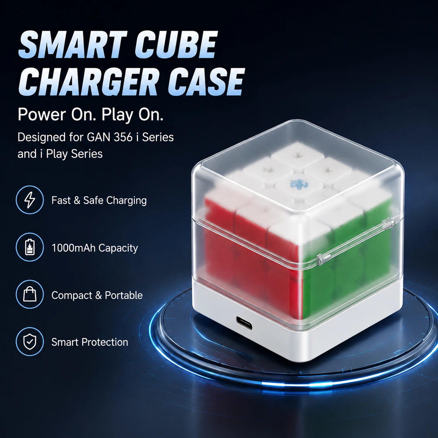 

Smart Cube Power Bank Charging Case Box for GAN 356 i1 i2 i3 i Play i Play 2 Smart Cube Portable Charger