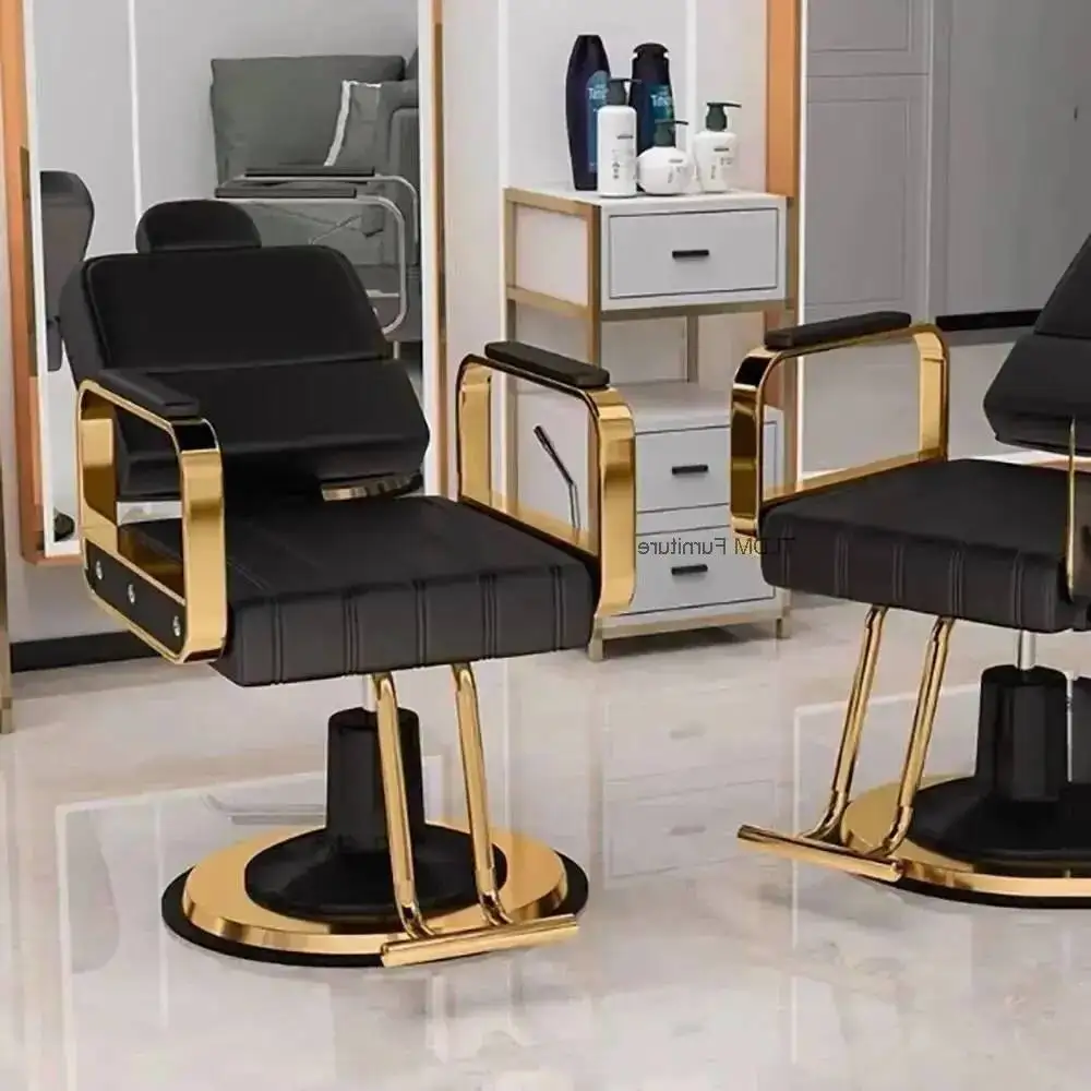 

Exquisite Glamour Hair Beauty Barber Simple Chair Nordic Furniture Style Delicacy Kapperstoel Professional Hairdresser Chair