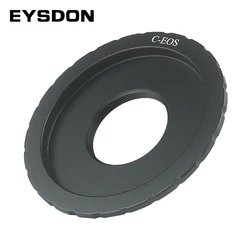 EYSDON Lens Mount Adapter C to EOS Converter Compatible with C-Mount CCTV/Cine Lenses on Canon EF-Mount Cameras