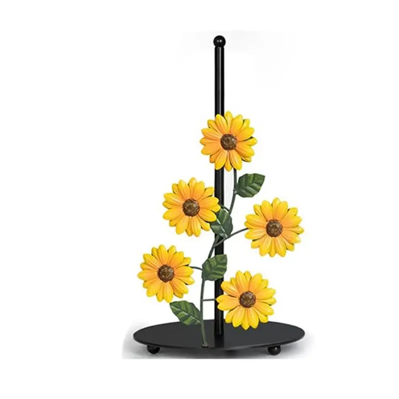 

ABGH-Sunflower Paper Towel Holder Sunflower Kitchen Decor And Accessories Farmhouse Paper Towel Holder Cute Kitchen Decor