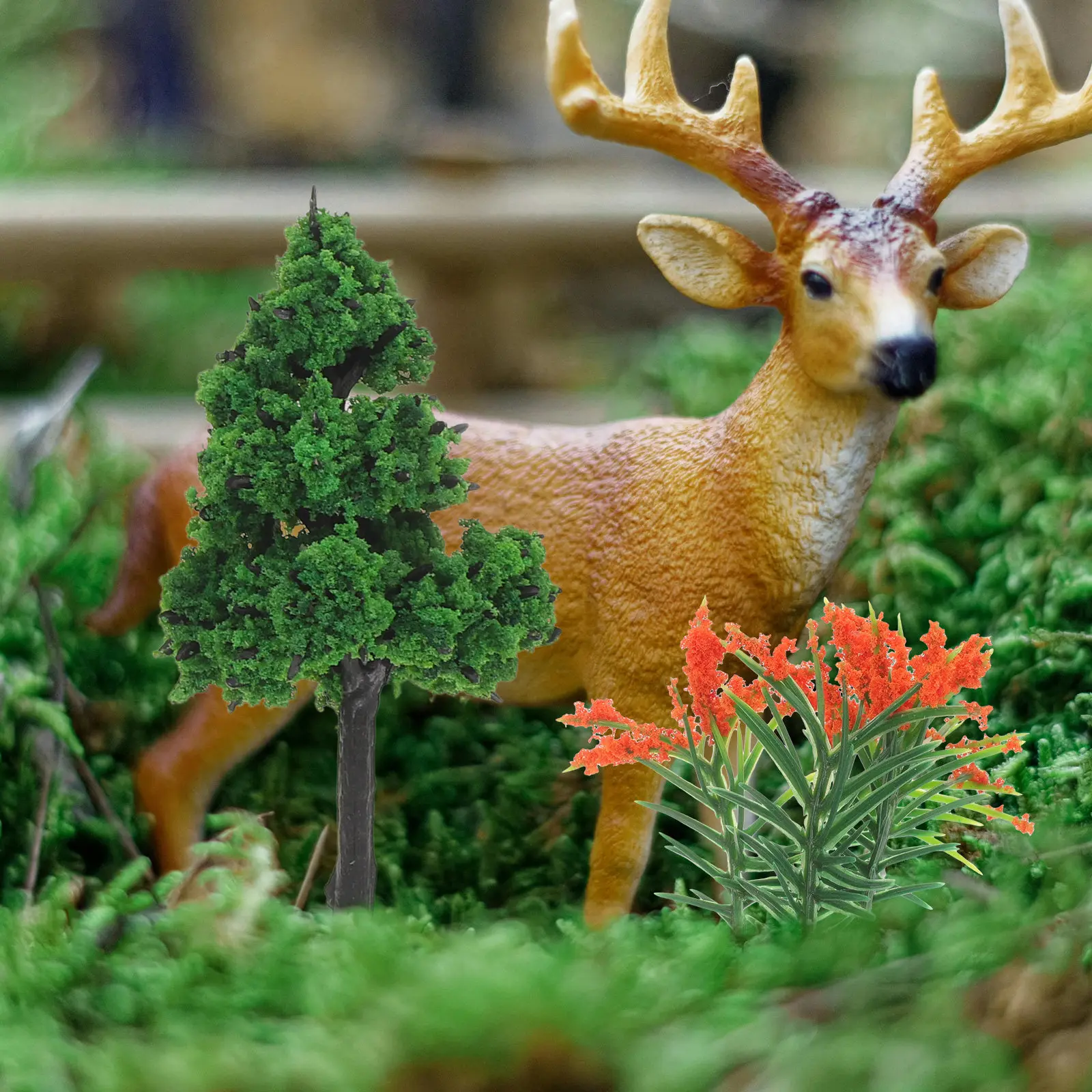 85Pcs Miniature Trees Mixed Plastic Landscape Accessories for Sand Table Train Scenery Dioramas Dollhouses Architecture Scenery view 4