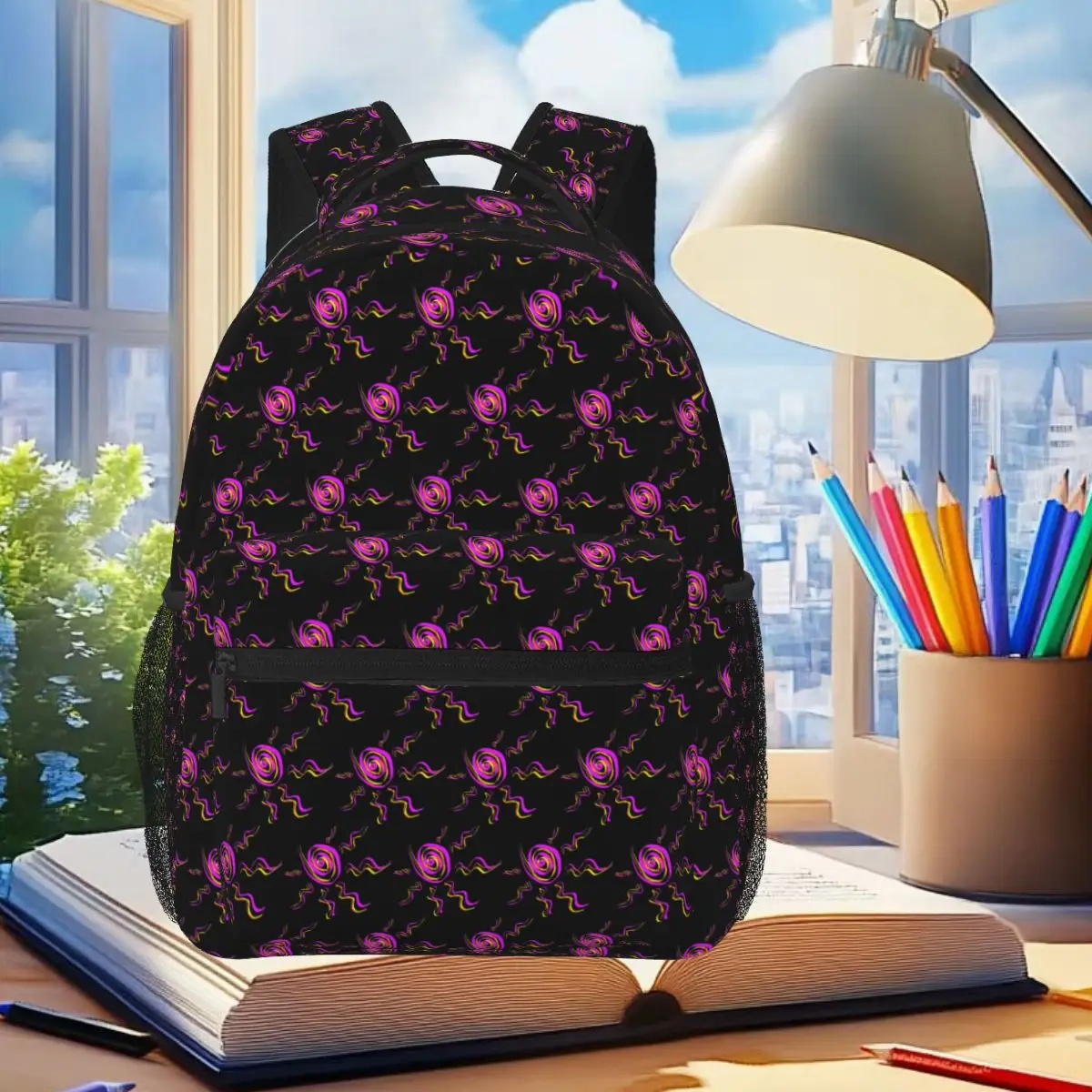 

Solar Eclipse Large Size Print Student Backpack School Bag Hiking Travel Daypack for Boys Girls Fashion Bookbag Shoulder Bags