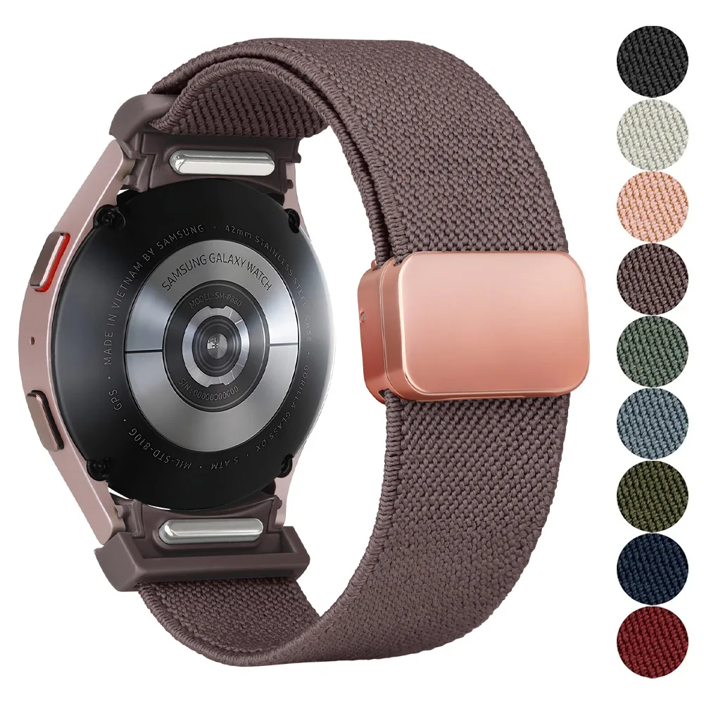 No Gaps One-Click Band For Samsung Galaxy Watch 6 5 4 40mm 44mm/5 Pro 45mm Magnetic Bracelets Galaxy 6 Classic 47mm 43mm Strap