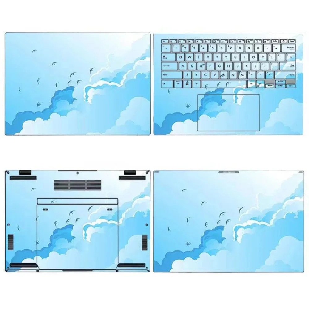 Pre-Cut Anti Scratch Vinyl Sticker Skin Protector for ASUS Zenbook Duo (2024) UX8406 UX8406M/14 UX8407A 2026 Notebook PC