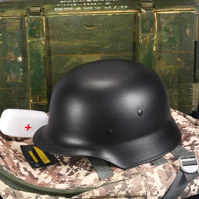 Army German M35 Helmet   Black  Tactical Airsoft Accessories  Helmets Hunting Special Force Safety Equipment