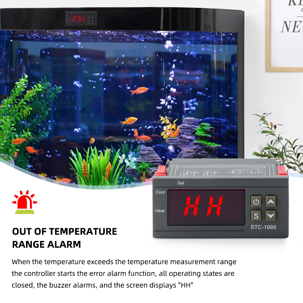 STC-1000 LED الرقمية متحكم في درجة الحرارة ترموستات ميزان الحرارة 110 فولت-220 فولت حاضنة التتابع التدفئة والتبريد