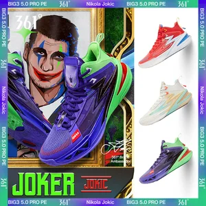 Männerbasketballschuhe, 361 Grad, Big3 5.0 Pro Pe, Nicht -Slip, Berufstraining, Royal Combat Tennis, 672431121, neu 10 Hauptverkauf Tennis 361 Basketball - №2