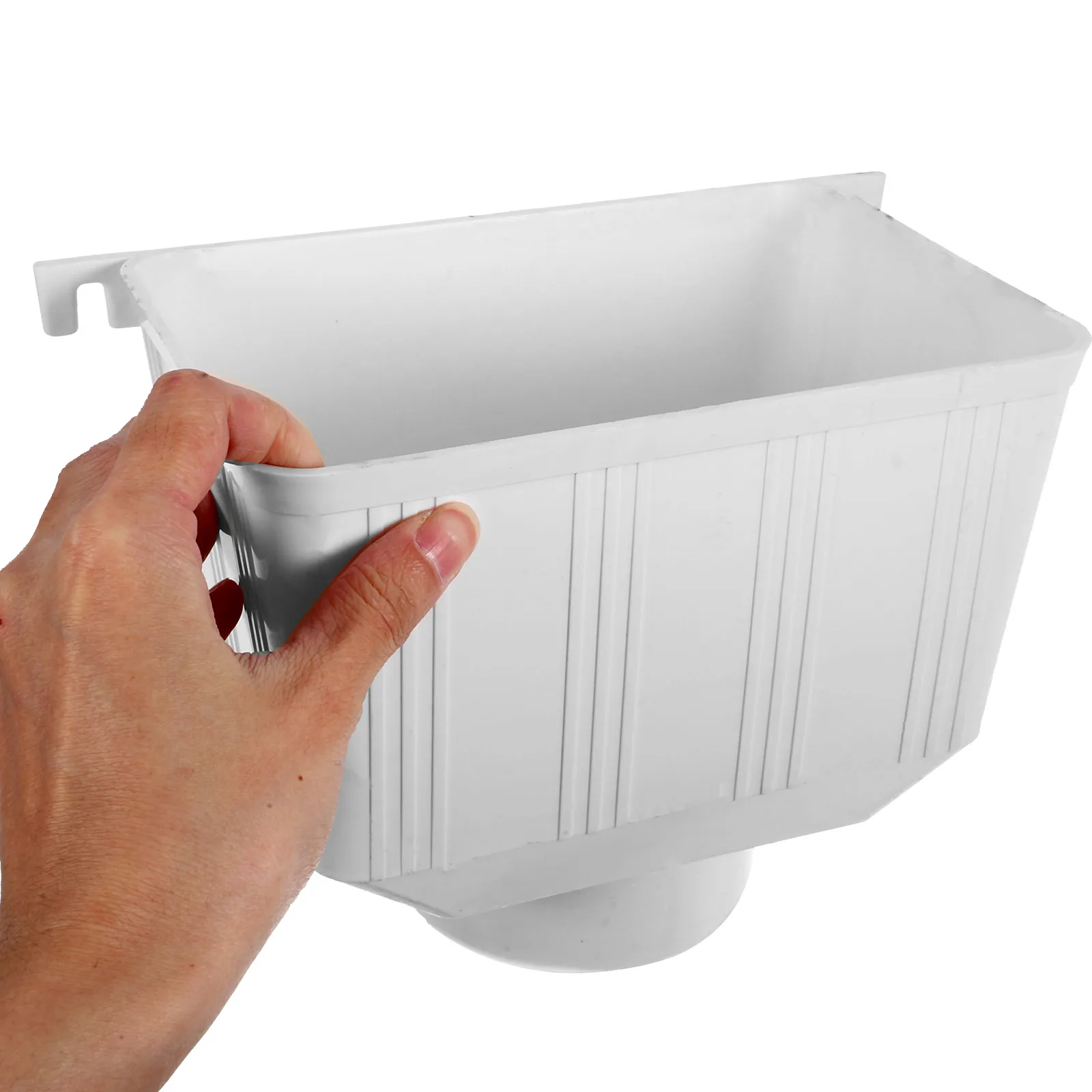 PVC Rainwater Connector 90mm Gutter Downspout Gutter Adpater Part Adapter Guard Pipe Fitting Parts Home Roof Solution