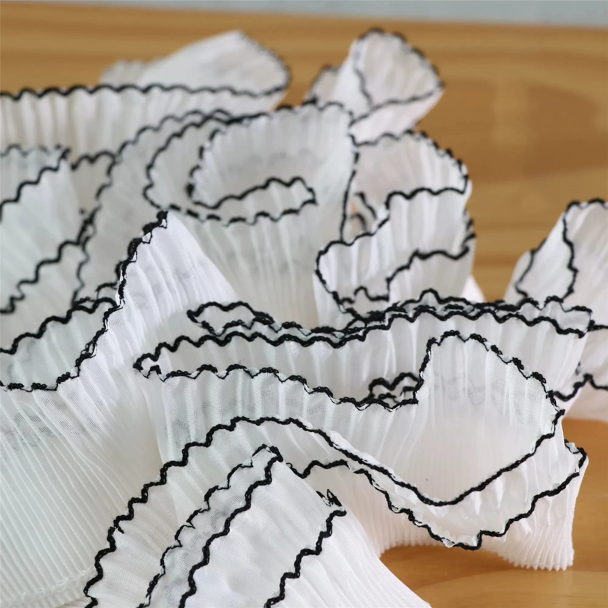3yard Contrasting wavy lace Trim,DIY handmade collar cuffs,clothing accessories trim for sewing