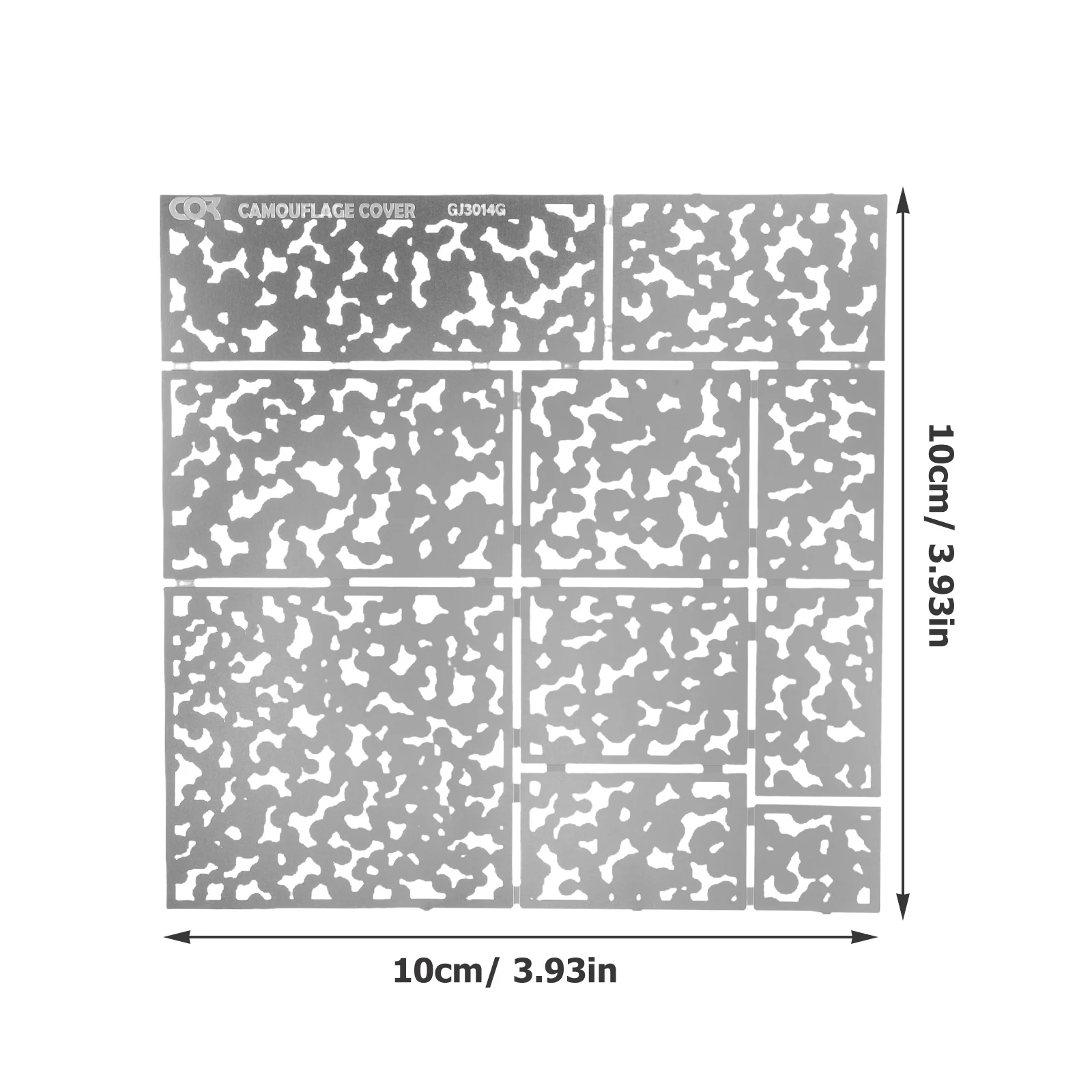 CamSolomon-Pochoirs en métal réutilisables, planche de pulvérisation bricolage, modèles de pulvérisation creux en acier inoxydable