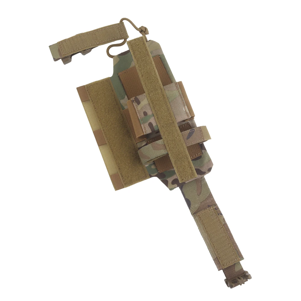 

Tactical R Series Style Radio Side Pouch with Hook&Loop Walkie-talkie Bag Holder for PRC163 152 148 Chest Rig Hunting Vest