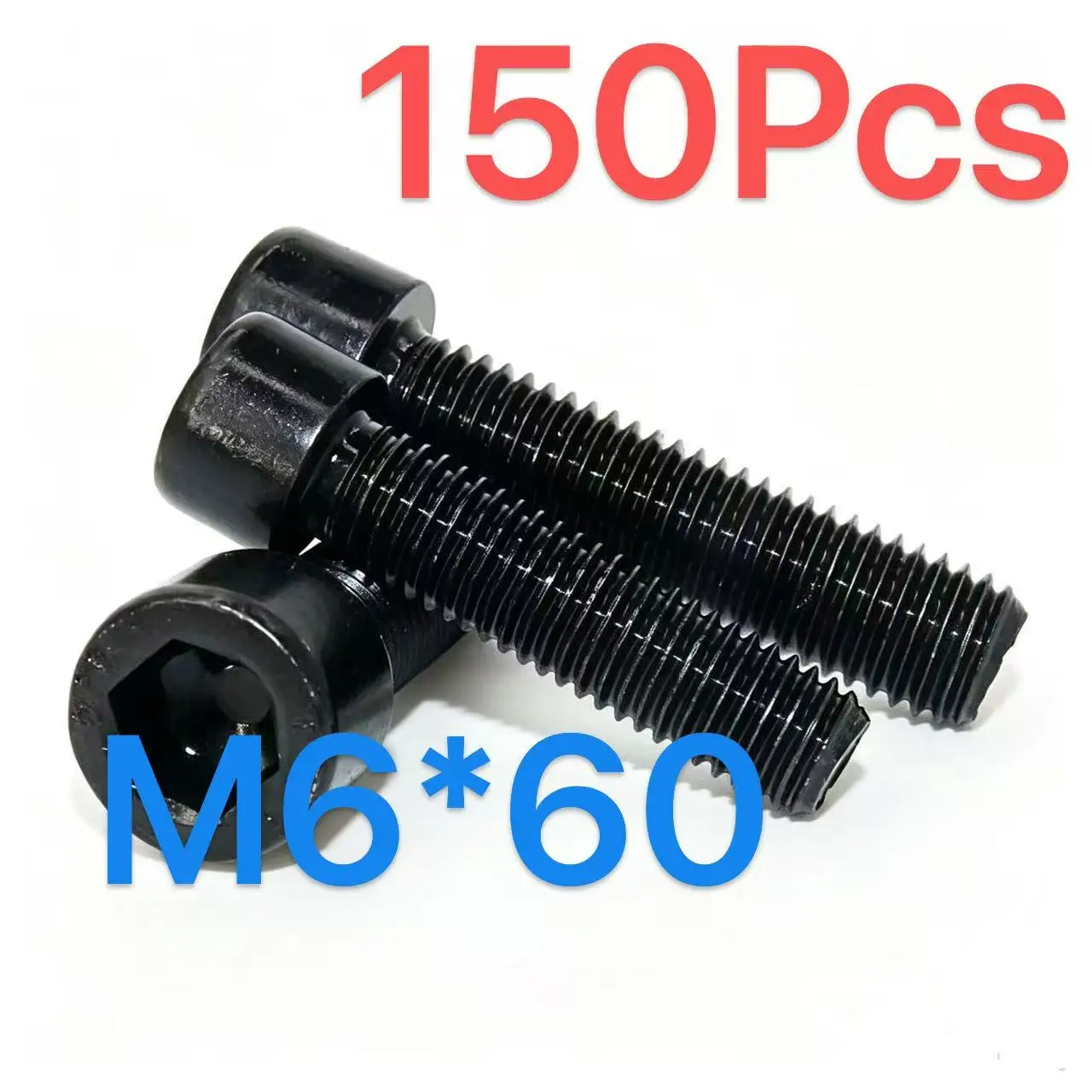 M6*60mm8.8 high strength grade, carbon steel material, black oxide finish