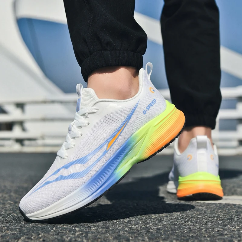 

Men's Running Shoes Race Non-Slip Breathable Couple Off-road Luxury shoes Mesh Sneakers Trainer Shoes Cushioning Outdoor Fashion