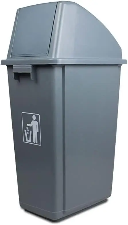 Trash Can Trash Can are Wear-Resistant and Thick Outdoor Garbage Can 60L/15.8 Gallons Garbage Bin Garden Courtyard School Factor