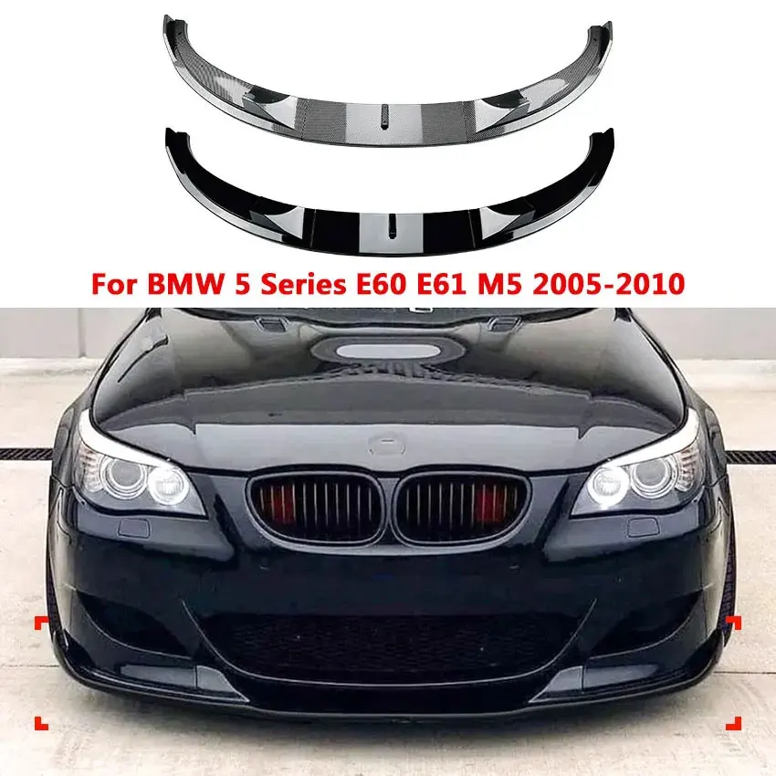 

For BMW 5 Series E60 E61 M5 2005-2010 Front Bumper Spoiler Front Shovel Lip Splitter Diffuser Car Exterior Body Kit Modification