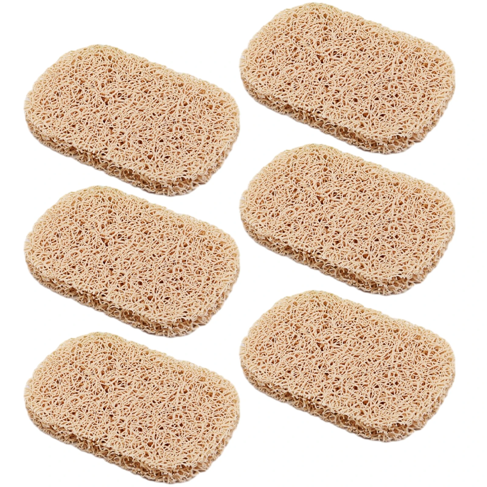 6pcs Soap Lifting Pad for Bar Soap Non-Slip Soap Saver Pads Self Draining Soap Bars Holder Pads for Kitchen Bathroom Travel