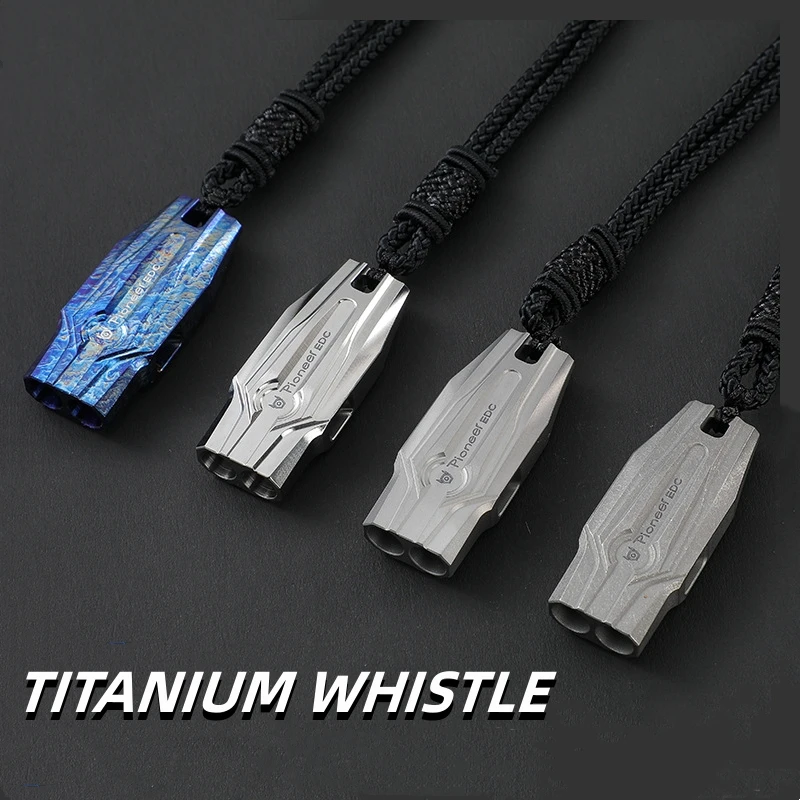 

Titanium Whistle Outdoor Survival Spot Training Supplies High Frequency Referee High Decibel Whistle Hanging Ornaments