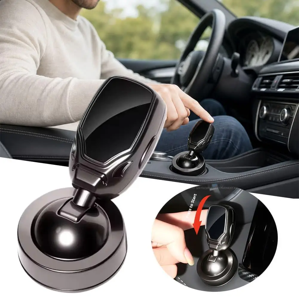 Creative Car Push-to-Start Rocker Lever Joystick One-Touch Ignition Switch Protective Cover Interior Decor Automotive Accessory