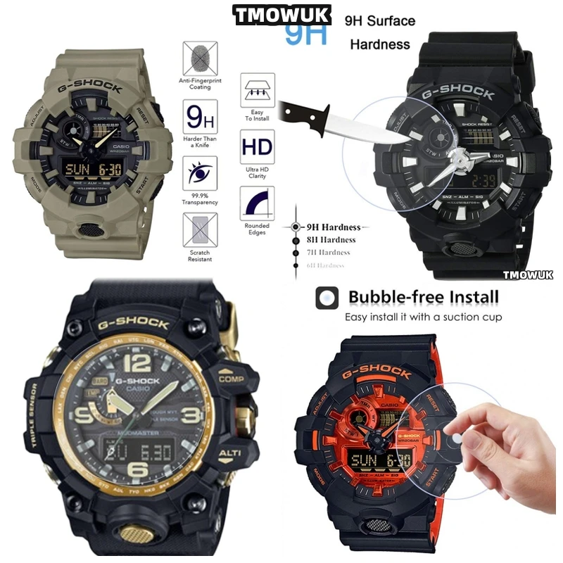 

For GWG-2000 S2200 S140 EFV 540D L MDV 107 EFV 520DB GRB 100 GA 2110 - Fingerprint Proof Watch Film