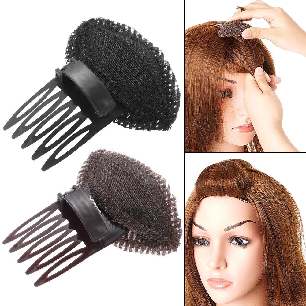 Forehead Hair Clip Invisible Fluffy Sponge Front Hair Line Volume Base Puff Cushion Hair Clips Bun Women DIY Styling Accessory