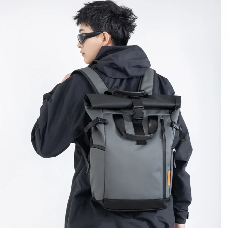 

Fashionable Minimalist Large Capacity Backpack Unisex Portable Waterproof College School Bag Trend Designer Backpacks for Men
