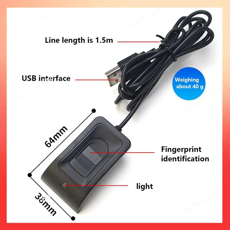 ABNR Fingerprint Login USB Computer Fingerprint Recognition Boot Software Lock Fingerprint Recognition