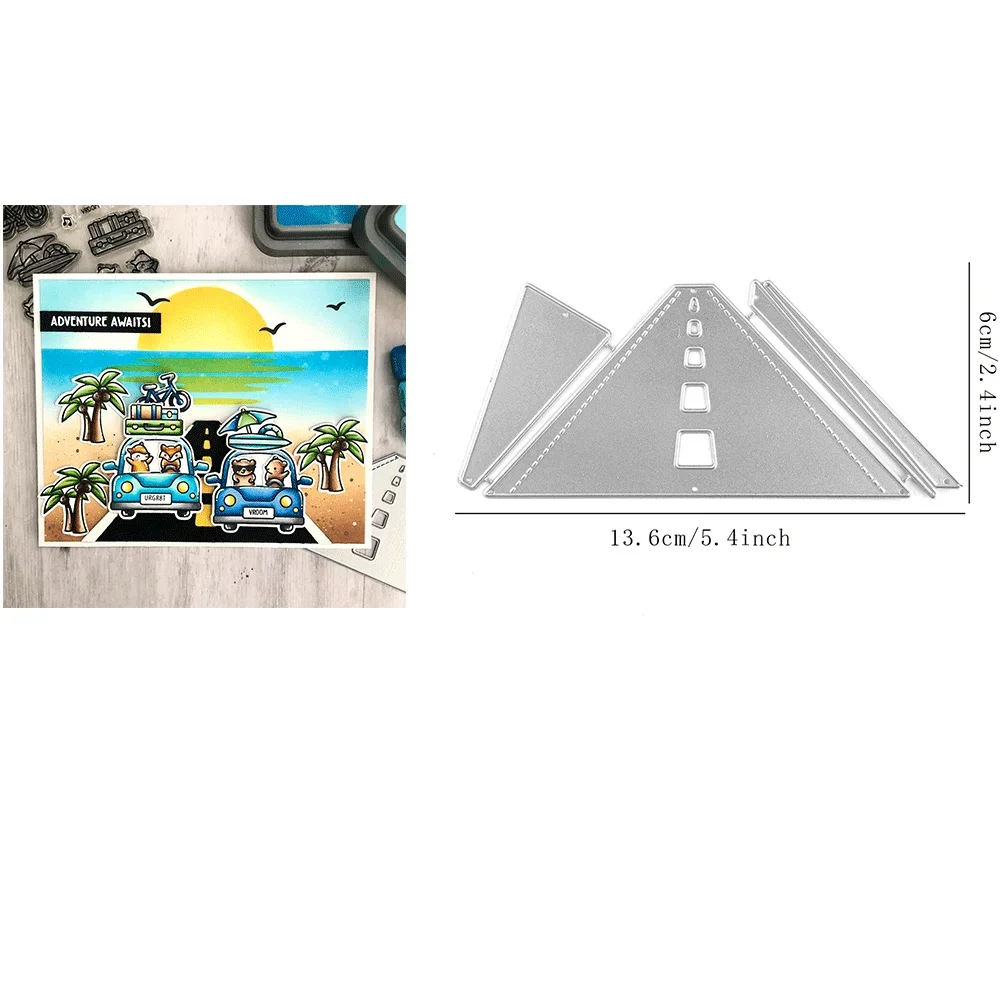Car Critters Road Trip Add-on Metall-Stanzformen, Obst-Prägung, gestanzt, für DIY-Kartenherstellung, Scrapbooking, Bastelbedarf – Detail 12