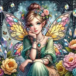 RUOPOTY 5d Diy Diamond Embroidery Butterfly Woman Kit Painting Full Round Square Diamond Unique Gift Room Decor