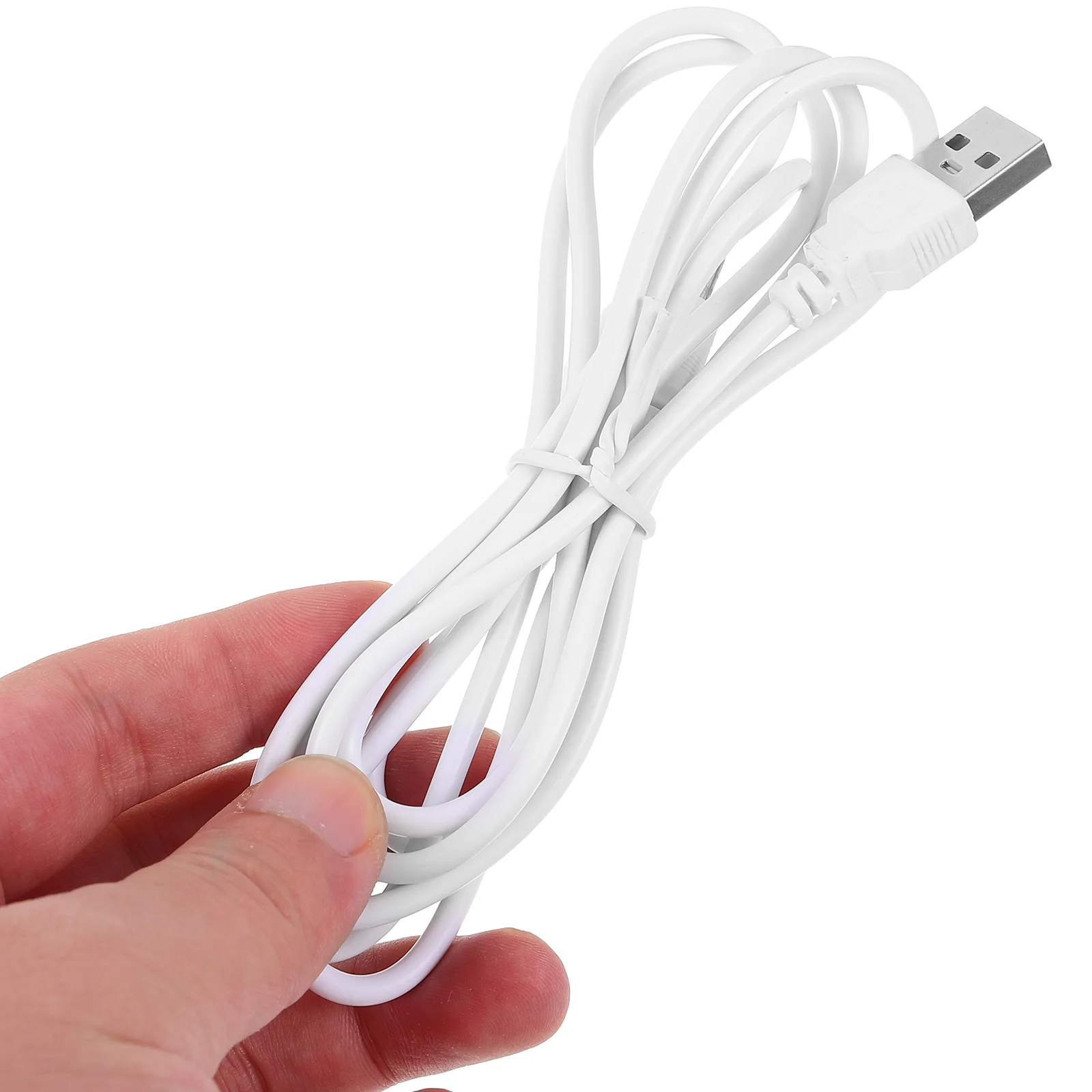 2 Pcs 1.5M Black USB to .5*1.35mm Charging Cable for Small Fan Tablet Lamp Universal Compatibility Safe Cord Replacement