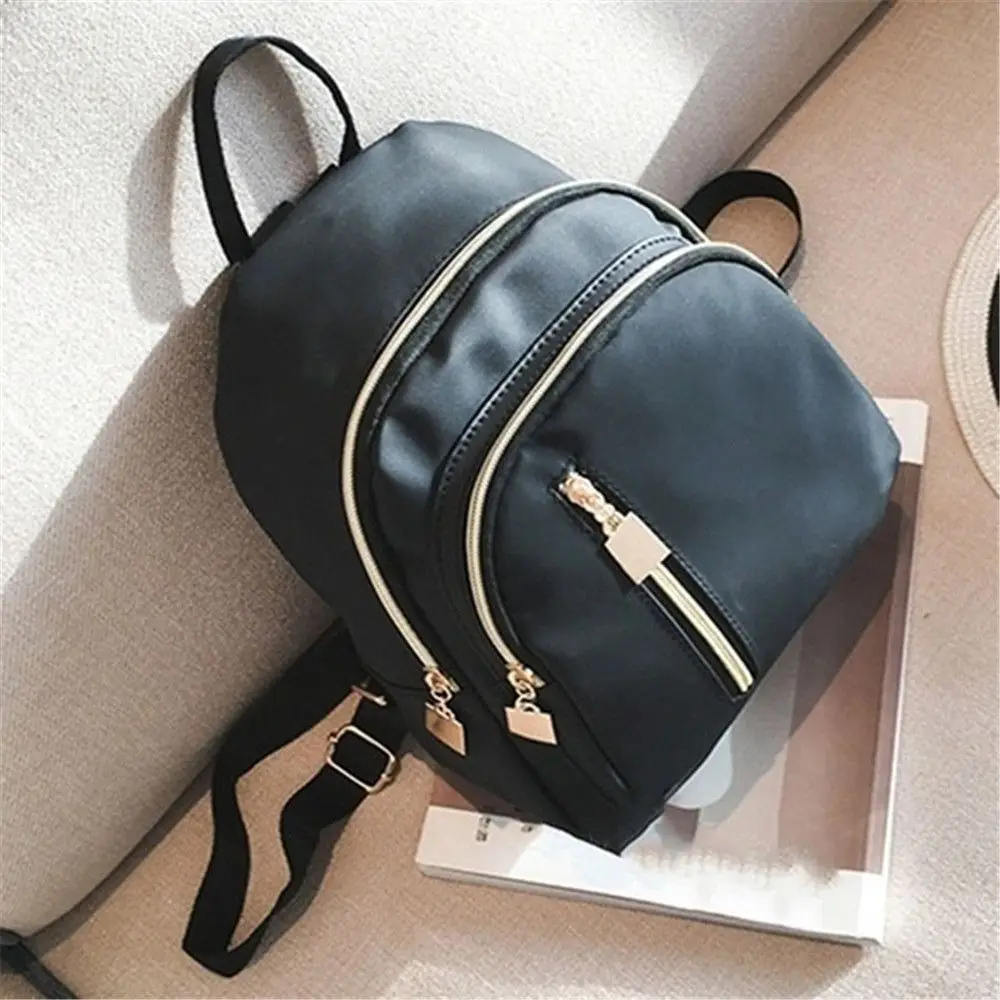 

Mini Backpack Shoulder Bag Black Girl Purse Women's Multi-Function fashion Girl Oxford Daypack Travel Cute Bag