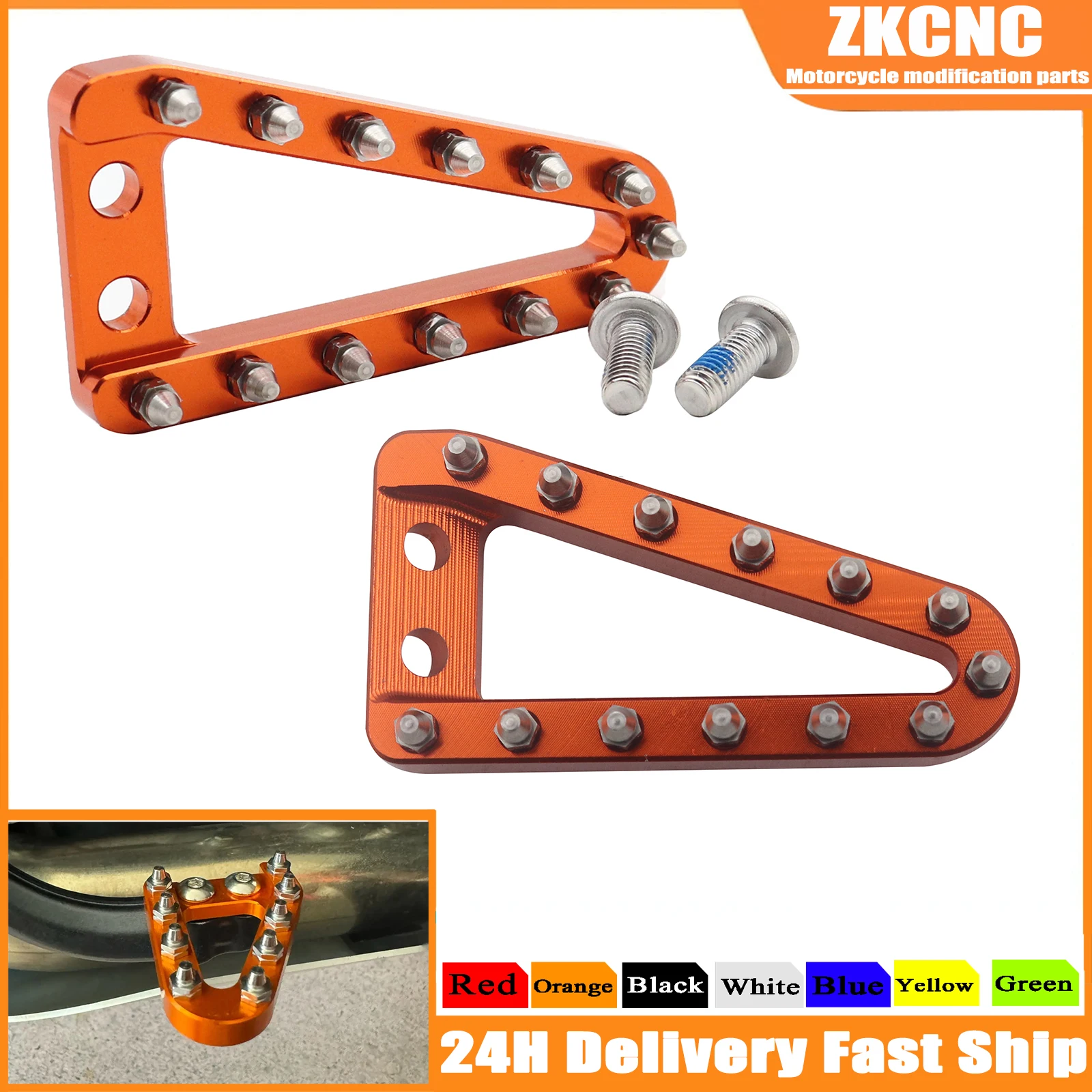 68mm Extra Long Rear Brake Pedal Lever Step Plate Tip For KTM SX SXF XC XCF EXC EXCF For GasGas For Husqvarna FC TC FE TE FX TX