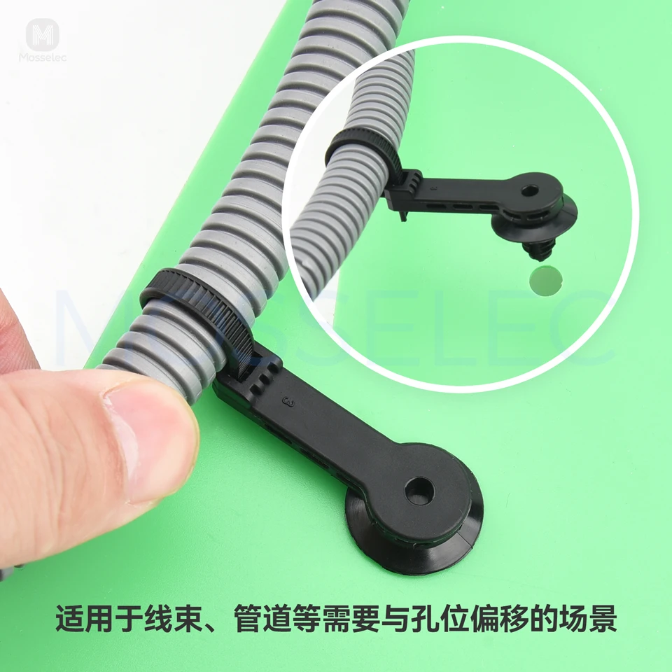 Offset hole position for car cable ties fixed wire harness, cable tie buckle, sheet metal hole for car maintenance, new energy