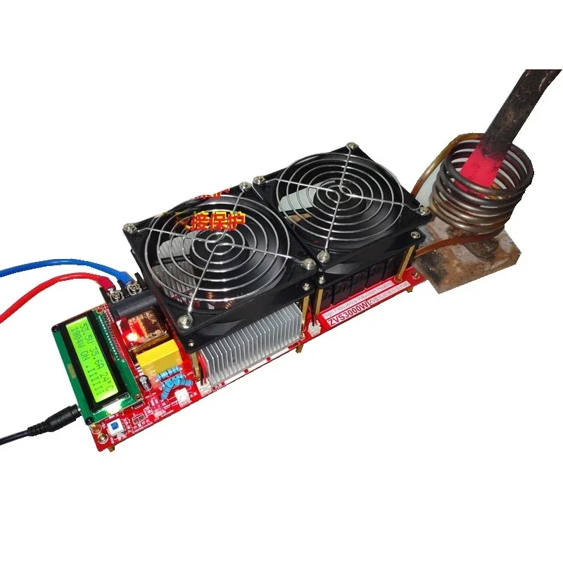 

3000W ZVS Induction Heater Module Flyback Driver Heater Good Heat Dissipation + Coil +pump +power Adapter