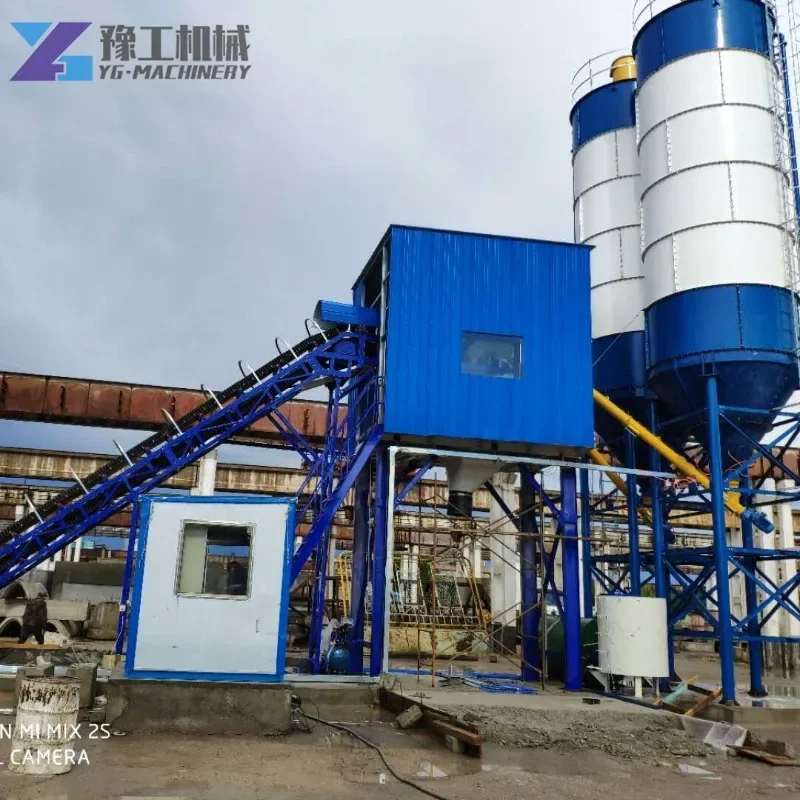 YG Concrete Mixing Equipment Auto System Control Batching Plant with 25m3/h To 180m3/h Productivity