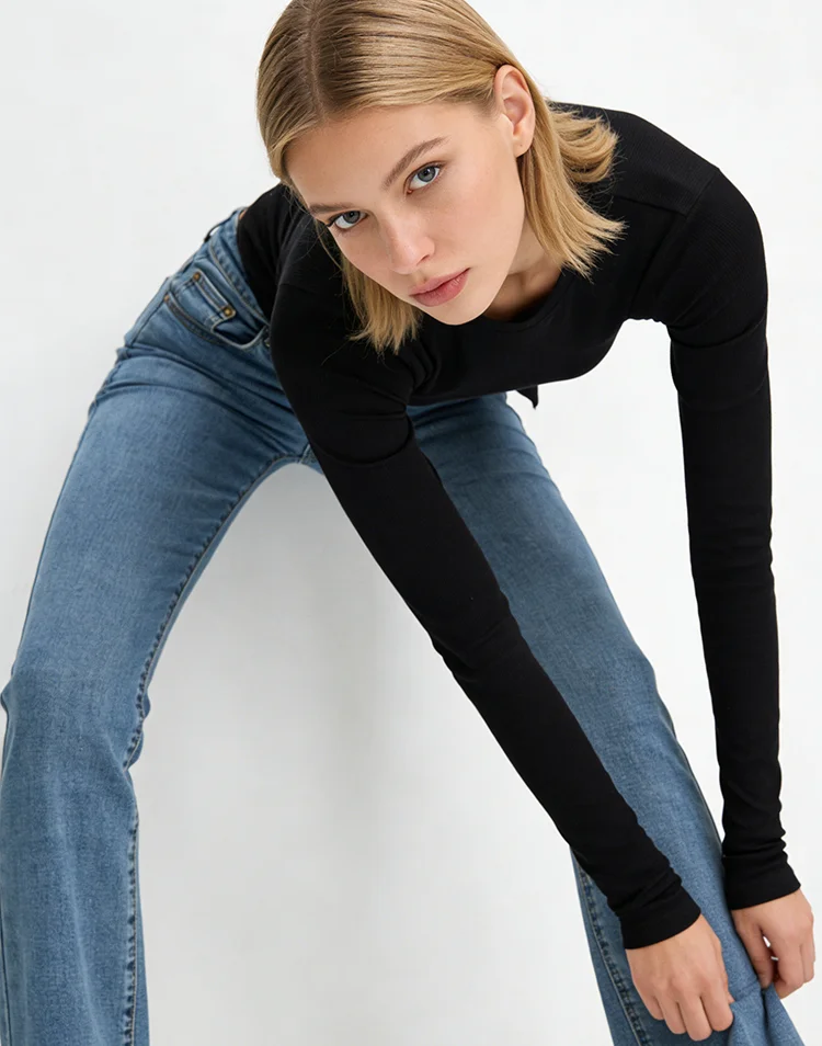 Jeans Donna Skinny Sexy Tenero Moda Donna Jean 2000s Y2K Vita alta Coreano Femme Chic Pantaloni Denim Trendy Stile BF