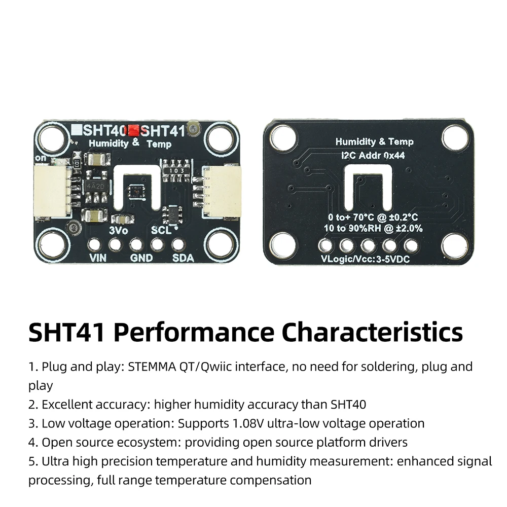 SHT41 SHT45 Temperatur- und Feuchtigkeitssensormodul mit hoher Genauigkeit für Smart-Home-Klimakontrolle und IoT-Überwachung – Detail 13