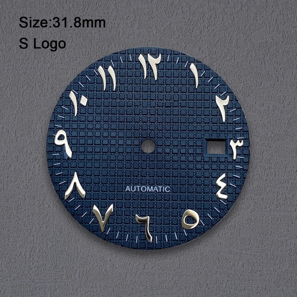 High Quality 31.8mm S Logo Arab Oak Dial Fit NH35/NH36/4R/7S Movement Watch Modification Accessories